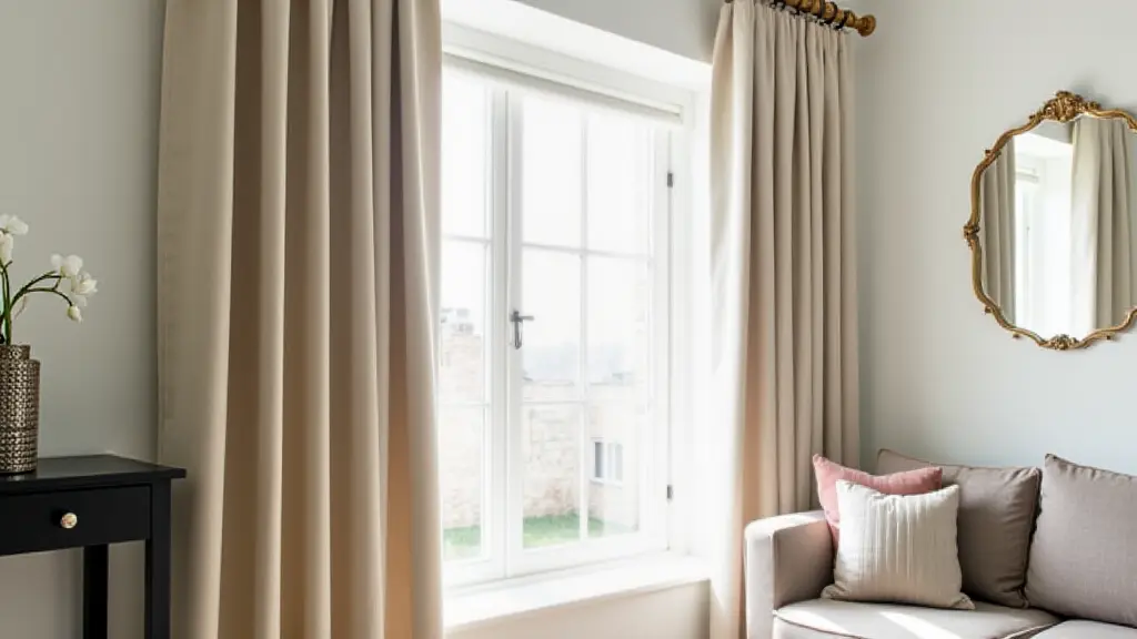 Professional tailor measuring and shortening curtains to perfect length