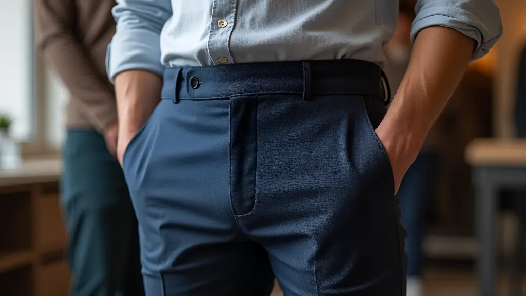 Waist Adjustment For Trousers Before And After Transformation tailoring